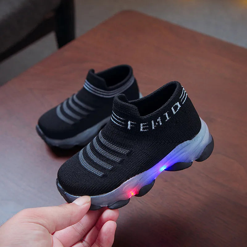 Kids Casual Sneaker Kids Shoes for Girl LED Light Shoes Sports