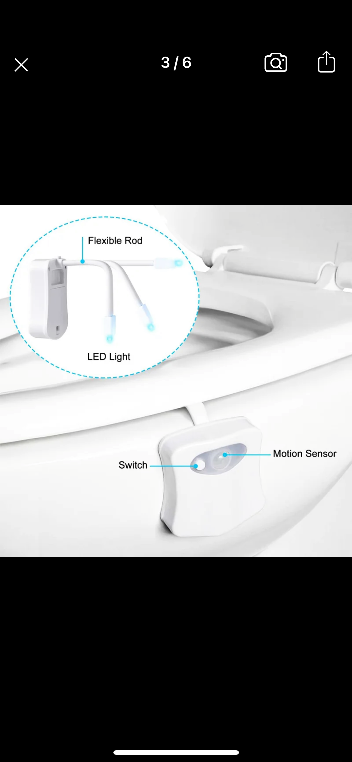 motion sensor toilet seat nightlight