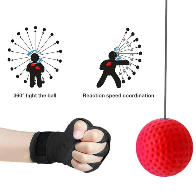 Boxing Reflex Ball Head-mounted