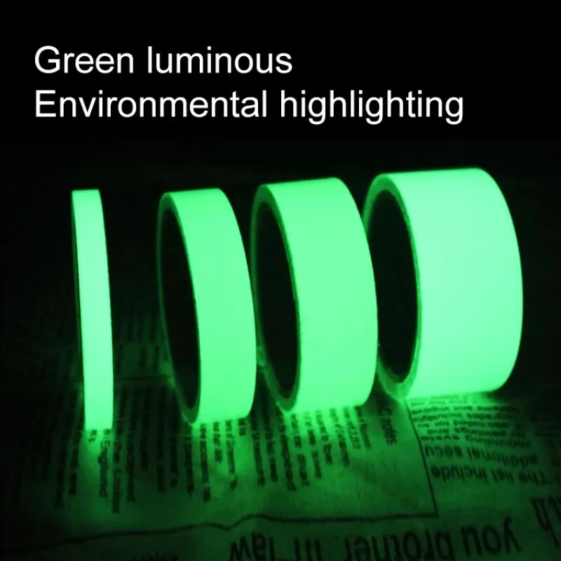 Luminous Tape 3m/5m Dark Green Self-adhesive Tape Night Vision Glow