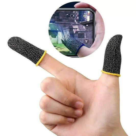 1 Pair Super Thin Gaming Finger Sleeve Breathable Fingertips