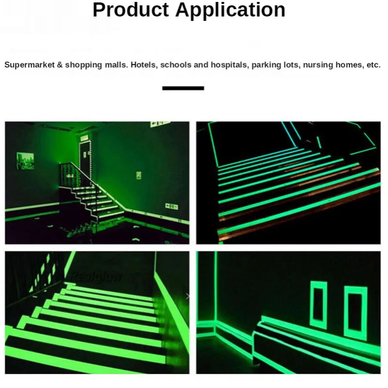 Luminous Tape 3m/5m Dark Green Self-adhesive Tape Night Vision Glow