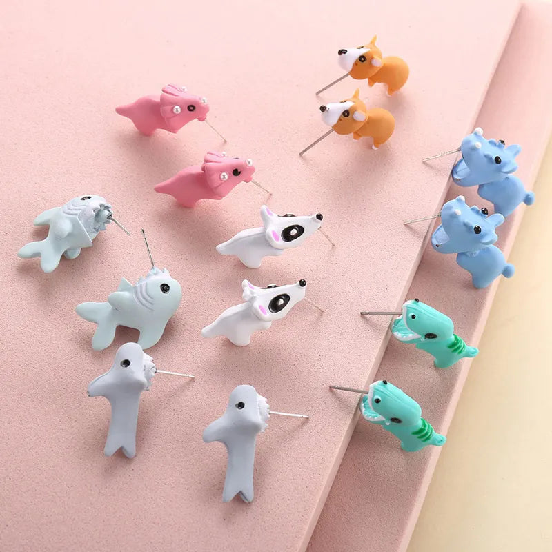 2pcs/1pair Ear rings animals